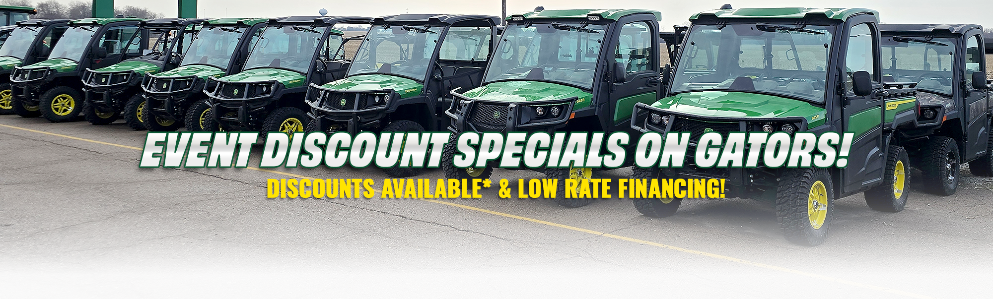 05 02 2025 Gator Utility Vehicle John Deere Special banner