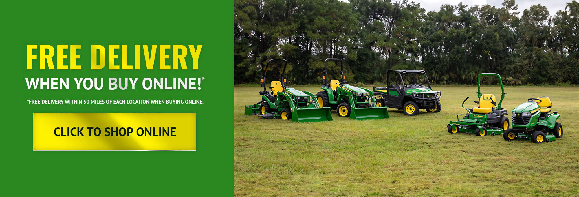 Shop online with your authorized Dealer Ballweg Implement Co., Inc.
and get FREE DELIVERY.